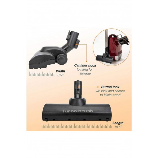 Miele S 4280 Uyumlu Turbo Emici Başlık ( Kilit Sistemli )