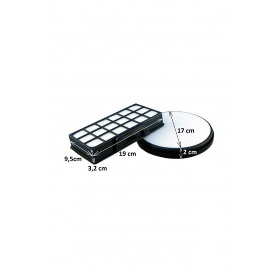 Rowenta RO 6951 X-Trem Power Uyumlu Hepa Filtre Seti